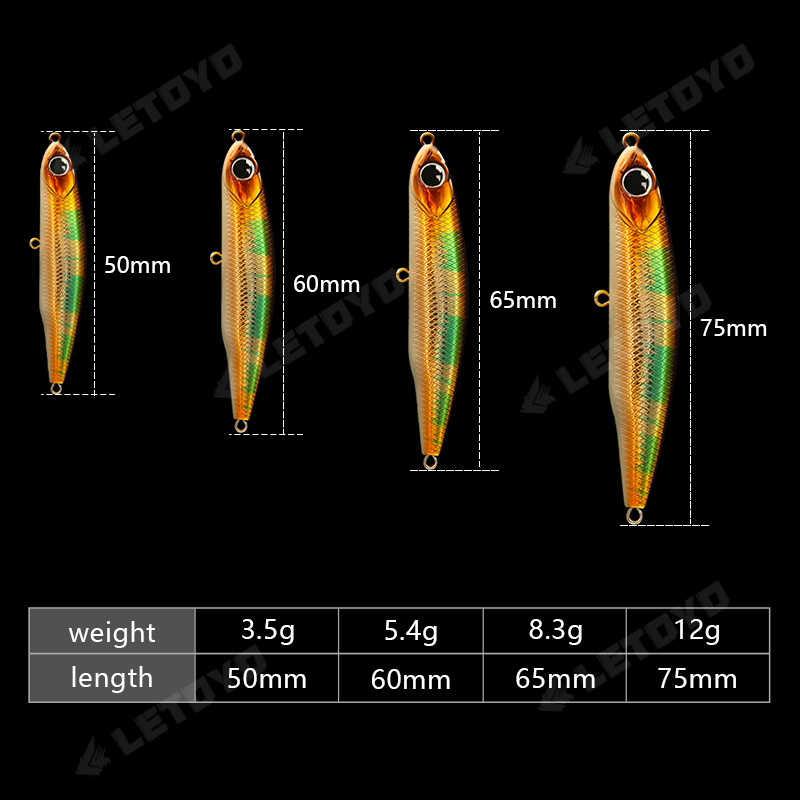LETOYO-lápiz que se hunde, 17g - Fishing Lure Spoon reseña y precio